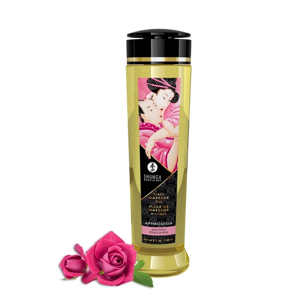 Масажна олія Shunga Aphrodisia – Roses (240 мл) натуральна зволожувальна SO4807