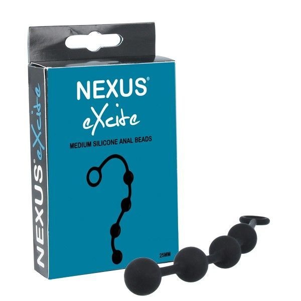 Анальні кульки Nexus Excite Medium Anal Beads, силікон, макс. діаметр 2,5 см SO3071