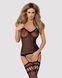 Бодістокінг Obsessive Bodystocking F214 black S/M/L, імітація корсета та панчіх на підв&rsquo;язках SO7224 1