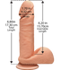 Фалоімітатор Doc Johnson The D - Perfect D - 7 Inch With Balls - ULTRASKYN, діаметр 4,5 см SO1576 2