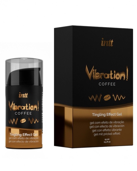 Рідкий вібратор Intt Vibration Coffee (15 мл), густий гель, дуже смачний, діє до 30 хвилин SO3511