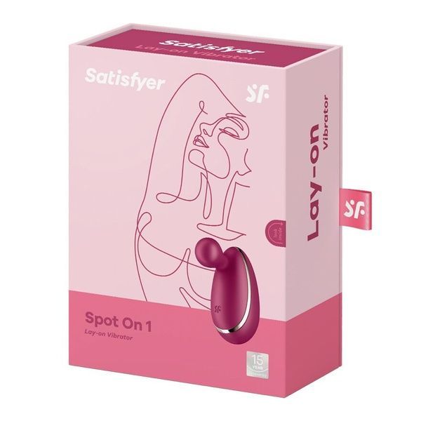Вібратор для зовнішньої стимуляції Satisfyer Spot On 1 Berry, гнучкий відросток SO8413