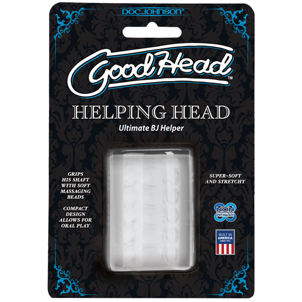 Мастурбатор Doc Johnson GoodHead - Helping Head ULTRASKYN, супер помічниця для мінету SO2791
