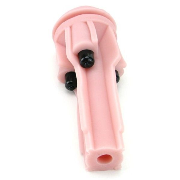 Мастурбатор з вібрацією Fleshlight Vibro Pink Lady Touch, три віброкулі, стимулювальний рельєф F17347
