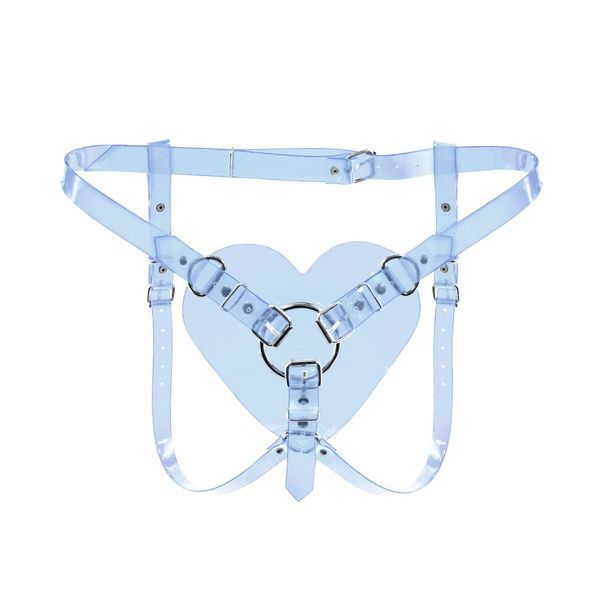 Трусики Серце для страпону Feral Feelings - Hearts Strap-on Belt Trasparent SO9313