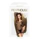 Міні-сукня з геометричної сіточки та довгими рукавами Penthouse - Passion Goddess Black S/L SO4361 3