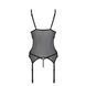 Корсет із підв&rsquo;язками та ажурним ліфом Christa Corset black L/XL &mdash; Passion, стрінги в комплекті SO5756 6