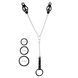 Затискач для сосків Art of Sex - Nipple Clamps for Men Black clover з ерекційними кільцями SO9838 1