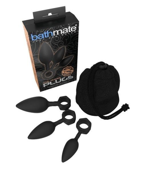 Набір анальних пробок Bathmate Anal Training Plugs, діаметр 2,5 см - 3,1см - 3,8см SO3359