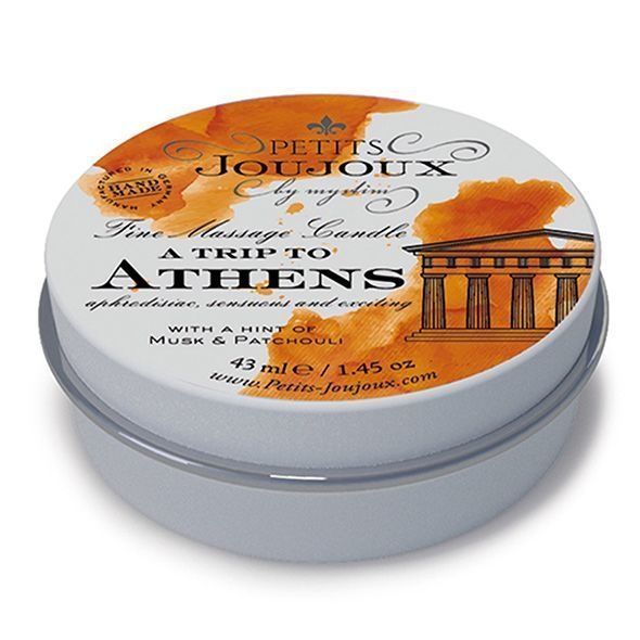 Масажна свічка Petits Joujoux - Athens - Musk and Patchouli (43 мл) з афродизіаками SO3169