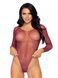 Боді Leg Avenue Crystalized fishnet bodysuit Red One Size SO9135 1