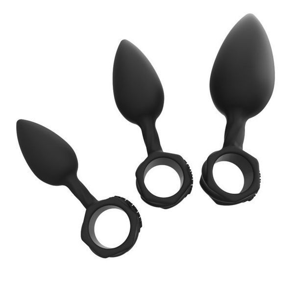 Набір анальних пробок Bathmate Anal Training Plugs, діаметр 2,5 см - 3,1см - 3,8см SO3359