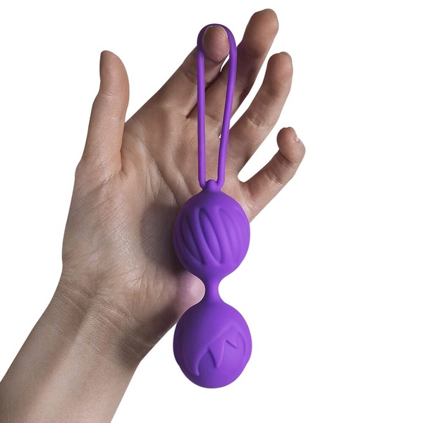 Вагінальні кульки Adrien Lastic Geisha Lastic Balls BIG Violet (L), діаметр 4 см, вага 90 гр AD40293