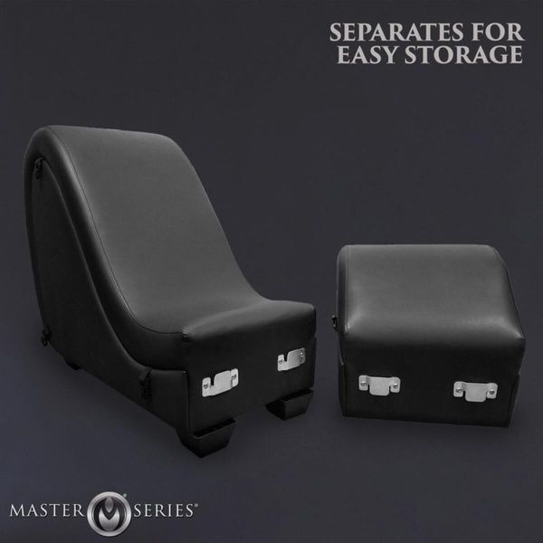 Секс-крісло з подушками Master Series Kinky Sex Lounge with Cushions - Black SX1192