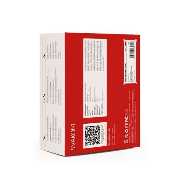 Интерактивное виброяйцо Svakom Phoenix Neo 2 Red, обновленная модель SO7325 фото