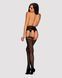 Сітчасті панчохи-стокінги під леопард Obsessive Garter stockings S817 S/M/L, імітація гартерів, з до SO7275 4