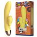 Вибратор-кролик с подогревом и шаловливым язычком для клитора Leten Wonderful Yellow SO3596 фото 2