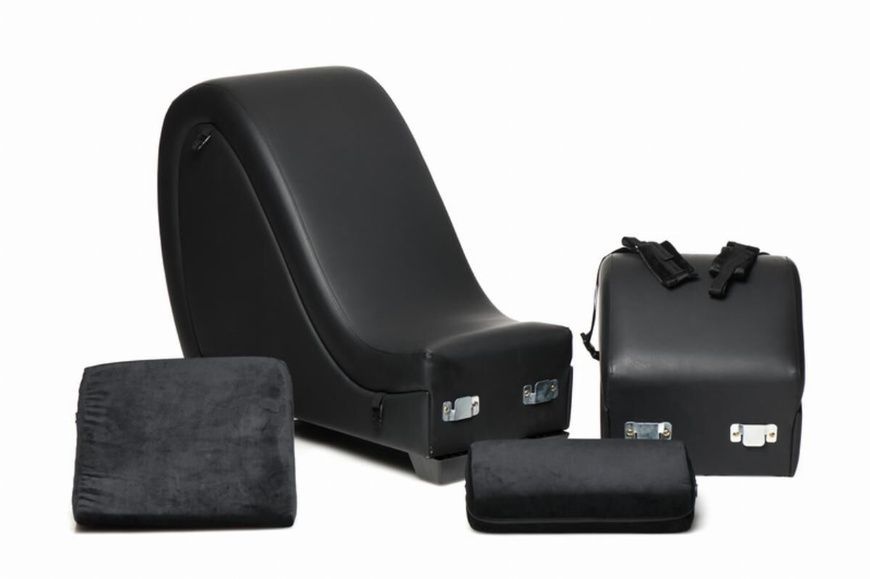 Секс-крісло з подушками Master Series Kinky Sex Lounge with Cushions - Black SX1192