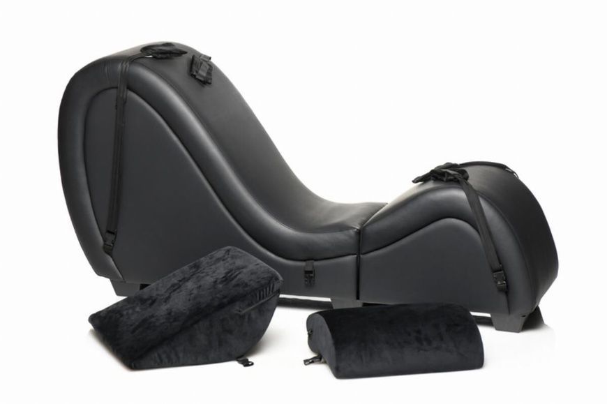 Секс-крісло з подушками Master Series Kinky Sex Lounge with Cushions - Black SX1192
