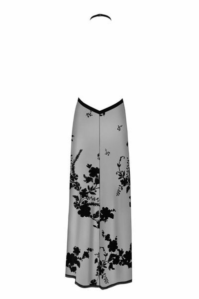 Платье Noir Handmade F312 Divinity long flocked mesh dress with open back - L SX0311 фото