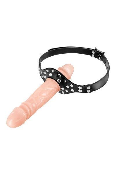Кляп із подвійним фалоімітатором Fetish Tentation &ndash; Double Penis Gag Flesh SO5989