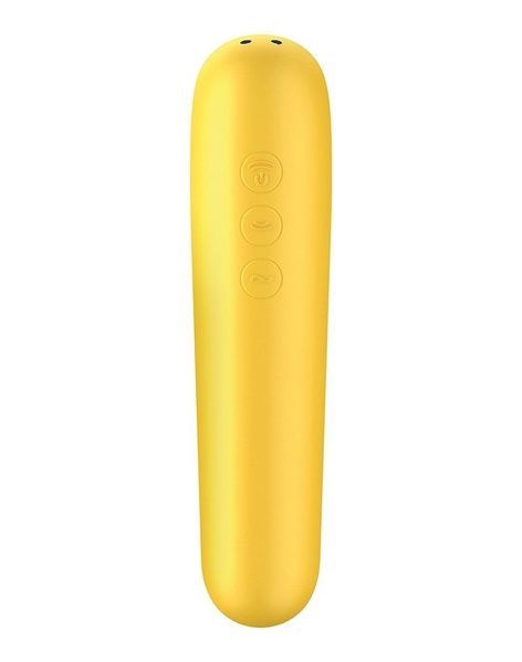 Смарт-вібратор та вакуумний стимулятор 2-в-1 Satisfyer Dual Love Yellow SO4100
