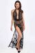 Платье Noir Handmade F312 Divinity long flocked mesh dress with open back - L SX0311 фото 1