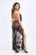 Платье Noir Handmade F312 Divinity long flocked mesh dress with open back - L SX0311 фото 2