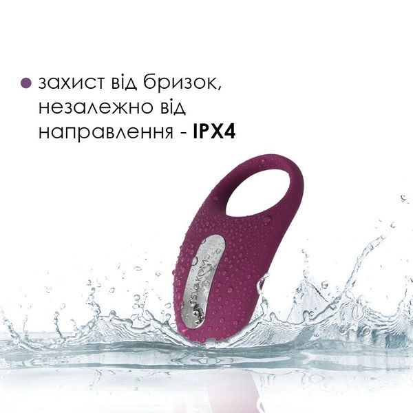 Ерекційне кільце з вібрацією та пультом ДК Svakom Winni Violet SO4844