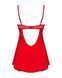 Пеньюар Obsessive Ingridia chemise & thong XL/2XL, красный, сорочка, стринги SO9036 фото 4