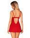 Пеньюар Obsessive Ingridia chemise & thong XL/2XL, красный, сорочка, стринги SO9036 фото 2