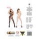 Бодістокінг Passion BS020 black, комбінезон, фантазійний візерунок PBS020B 6