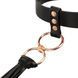 Нашийник с флогером Rosy Gold - Collar with Flogger - Black SX1198 6