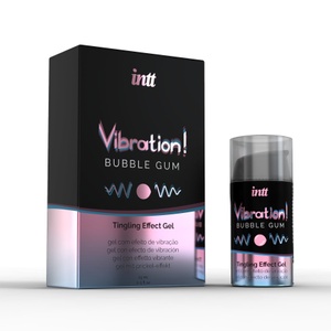 Рідкий вібратор Intt Vibration Bubble Gum (15 мл), густий гель, дуже смачний, діє до 30 хвилин SO3348