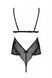 Боди Passion AMBERLY BODY 4XL/5XL black, ассиметричный крой, кружевной лиф, золотая нить SO7049 фото 4