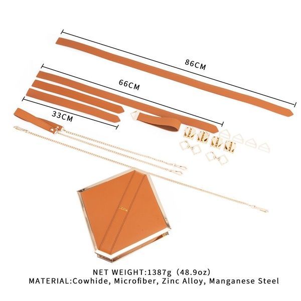 Сумка LOCKINK Mysterious Square Kink Bag - Brown SX0842