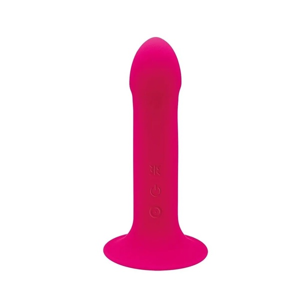 Двошаровий ділдо з вібрацією Adrien Lastic Hitsens 2 Pink, відмінно для страпона, макс діаметр 4 см SO5052