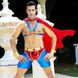 Чоловічий еротичний костюм супермена "Готовий на все Стів" S/M: плащ, портупея, шорти, манжети SO2292 3