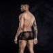 Мужские эротические сетчатые трусы с ремнями, One Size Black SO3679 фото 2