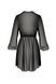 Пеньюар Passion AMBERLY PEIGNOIR black, L/XL, пояс у комплекті SX0461 4