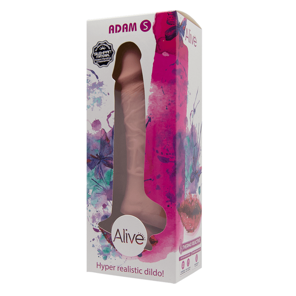 Фалоімітатор Alive Adam Flesh S, двошаровий, силікон + Silexpan, діаметр 3,5 см AL20327
