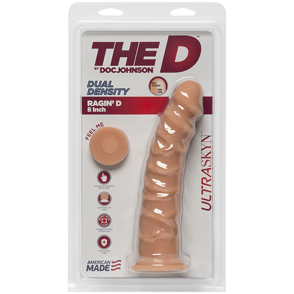 Фалоімітатор Doc Johnson The D - Ragin D - 8 Inch Without Balls - ULTRASKYN, діаметр 5,1 см SO2820