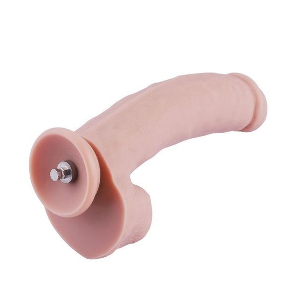 Силіконовий фалоімітатор для секс-машин Hismith 8.3&Prime; Silicone Dildo, вигнутий, система KlicLok SO6205