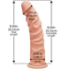 Фалоімітатор Doc Johnson The D - Ragin D - 8 Inch Without Balls - ULTRASKYN, діаметр 5,1 см SO2820 2