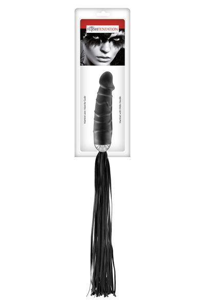 Флогер з ручкою-дилдо Fetish Tentation Whip with Dildo Handle SO4048