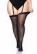 Leg Avenue Sheer Stockings + PLUS SI Black SO7914 2