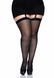 Leg Avenue Sheer Stockings + PLUS SI Black SO7914 1