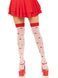 Чулки Leg Avenue Polka Dot Mushroom Thigh Highs One Size SX1044 фото 1