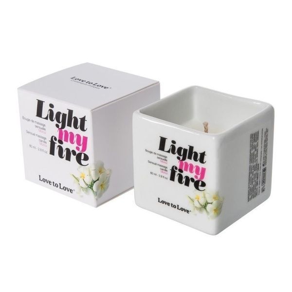 Масажна свічка Love To Love LIGHT MY FIRE Monoi (80 мл) без парабенів і консервантів SO1395