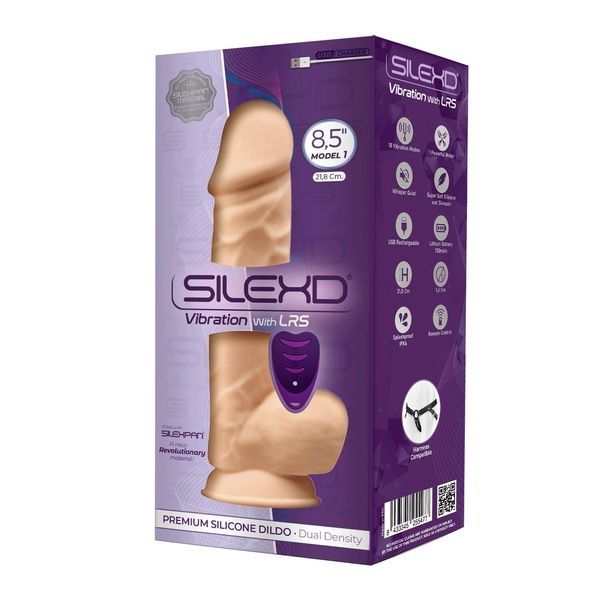 Фалоімітатор з вібрацією SilexD Norman Vibro Flesh (Model 1 size 8,5") + LRS SO8208